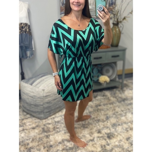 Chevron Zig Zag Dolman Dress 961495 - Picture 3 of 7